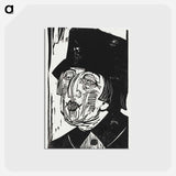 アートポストカード-Annette Kolb print in high resolution by Ernst Ludwig Kirchner - エルンスト ルートヴィヒ キルヒナー Postcard.