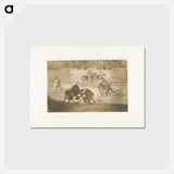 アートポストカード-Pepe Illo making the pass of the 'recorte' - フランシスコ デ ゴヤ Postcard.
