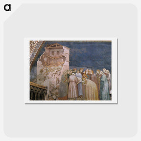 アートポストカード-The Death of the Boy in Sessa - ジョット ディ ボンドーネ Postcard.