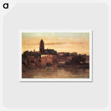 アートポストカード-Frankfurt am Main - ギュスターヴ クールベ Postcard.