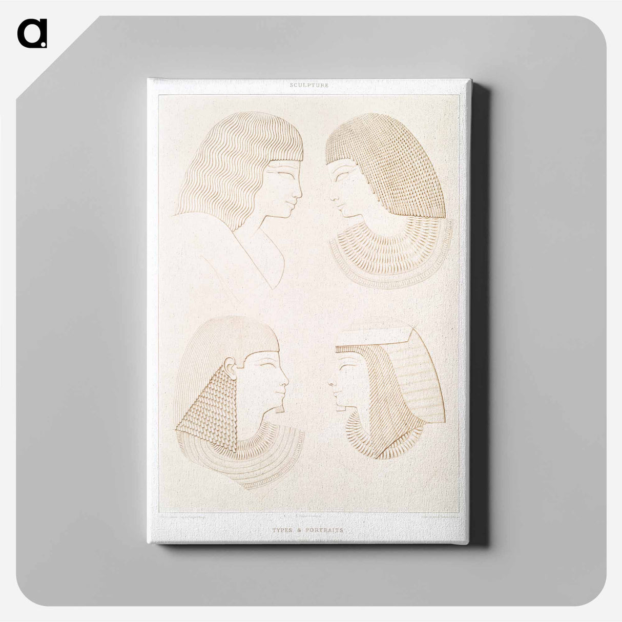 アートパネル-Egyptian Types and Portraits
 - エジプト美術史 Canvas.