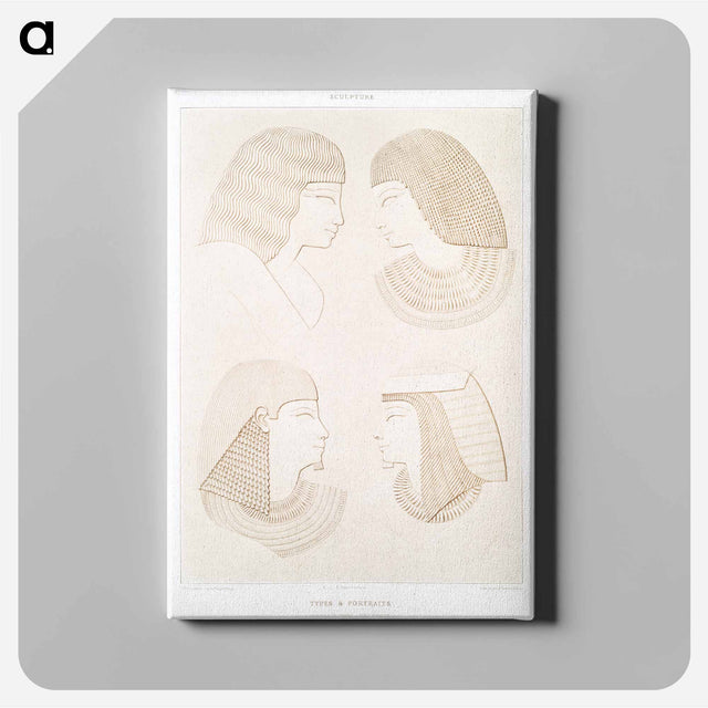 アートパネル-Egyptian Types and Portraits
 - エジプト美術史 Canvas.