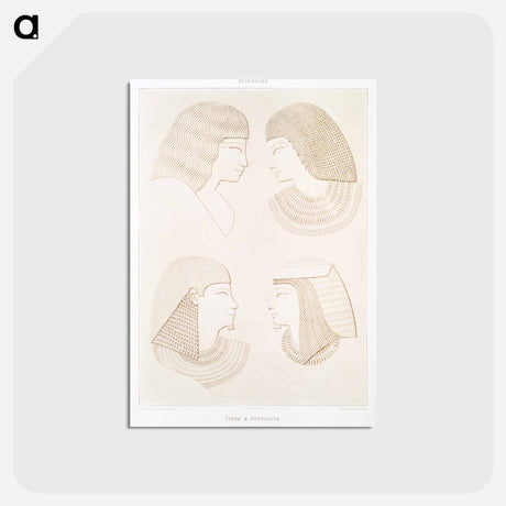 アートポストカード-Egyptian Types and Portraits
 - エジプト美術史 Postcard.