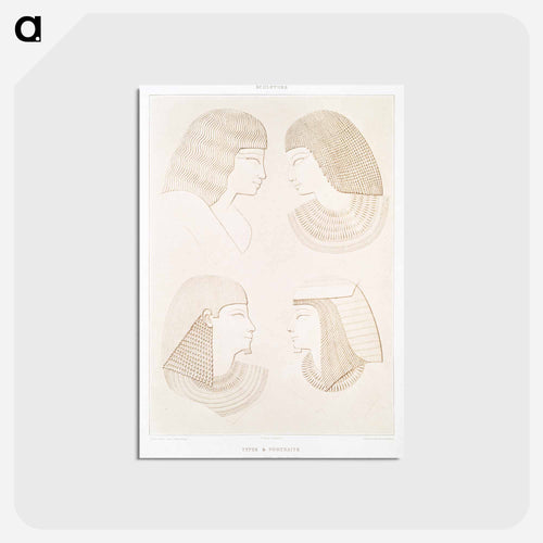 Egyptian Types and Portraits
 - エジプト美術史 Postcard.