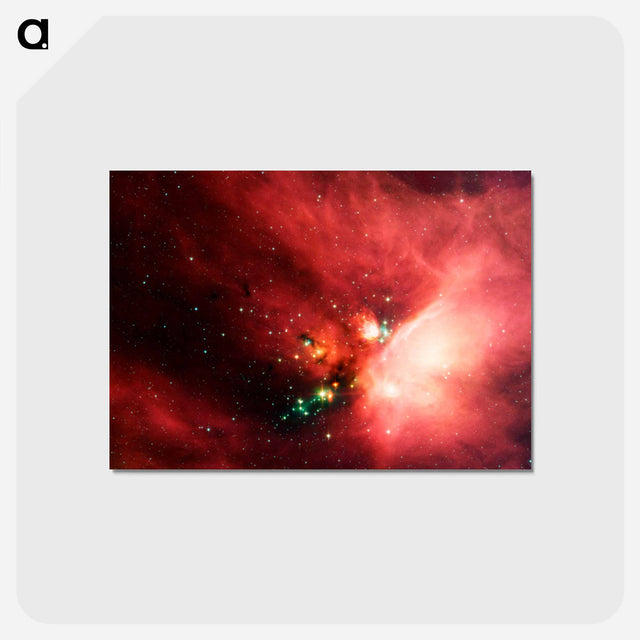 アートポストカード-Rho Ophiuchi Dark Cloud
 - ハッブル画像 Postcard.