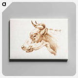 アートパネル-Head of a cow - ジャン ベルナール Canvas.