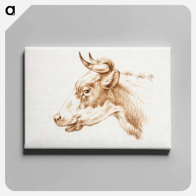 アートパネル-Head of a cow - ジャン ベルナール Canvas.