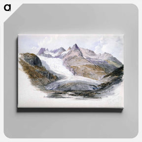 アートパネル-Rhône Glacier - ジョン シンガー サージェント Canvas.