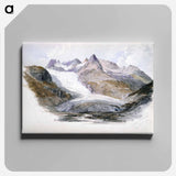 Rhône Glacier - ジョン シンガー サージェント Canvas.