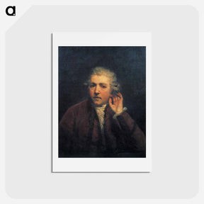 アートポストカード-Self-portrait as a Deaf Man - ジョシュア レノルズ Postcard.