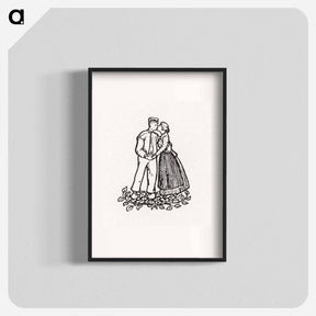 アートポスター-Woodcut monograms - ユリー デ フラーハ Poster.