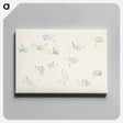 アートパネル-Japanese butterfly - 神坂 雪佳 Canvas.