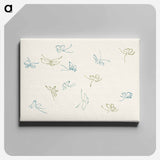 アートパネル-Japanese butterfly - 神坂 雪佳 Canvas.