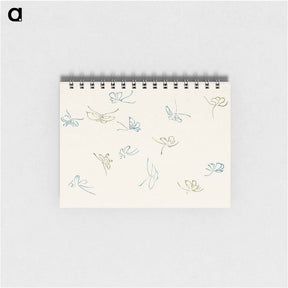 アートメモ帳-Japanese butterfly - 神坂 雪佳 Memo.
