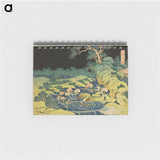 Hokusai's Fishing by Torch in Kai Province - 葛飾 北斎 Memo.