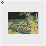 アートポストカード-Hokusai's Fishing by Torch in Kai Province - 葛飾 北斎 Postcard.
