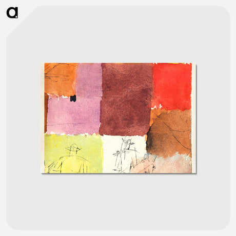 アートポストカード-Composition with Figures
 - パウル クレー Postcard.