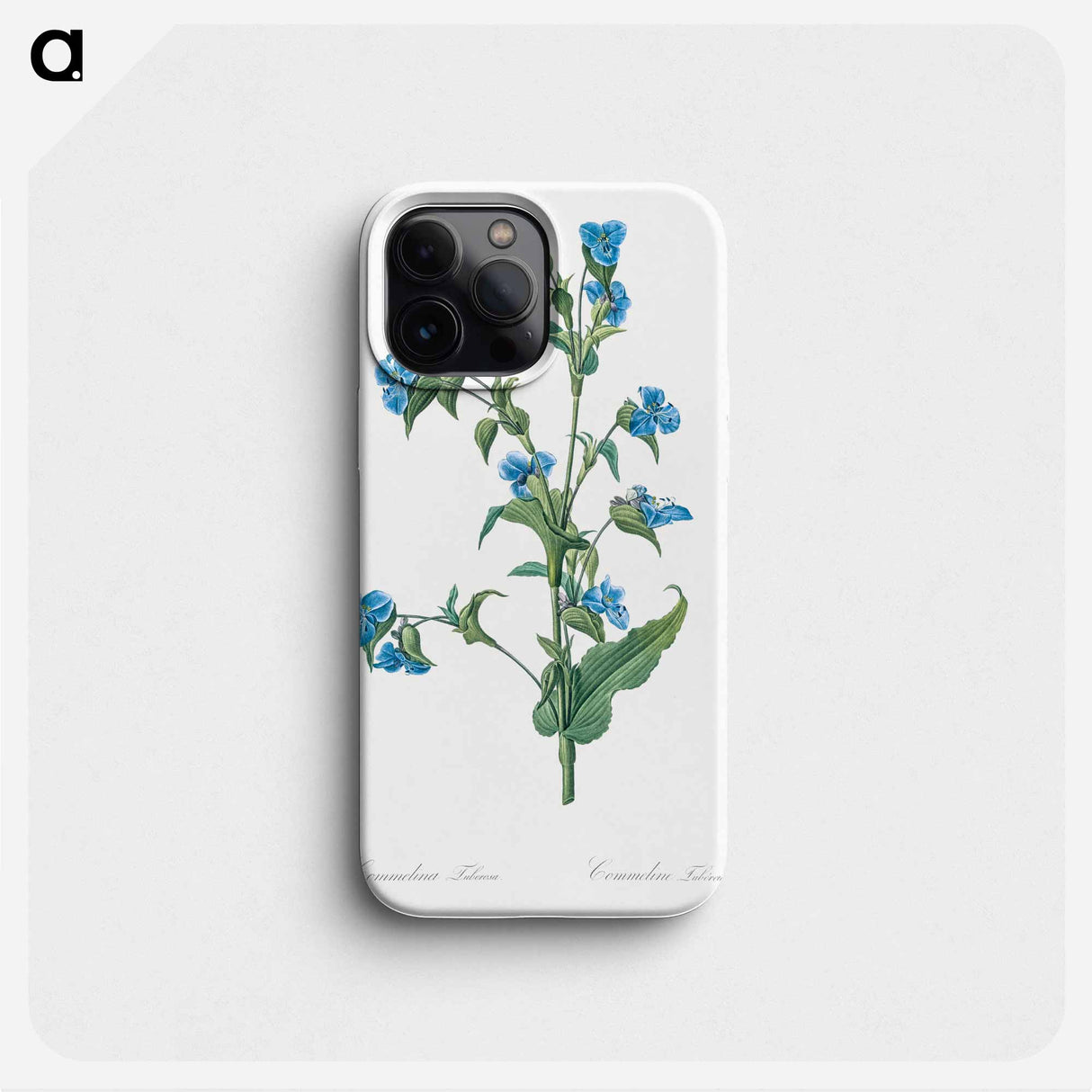 Commelina tuberosa illustration - ピエール ジョゼフ ルドゥーテ Phone Case.