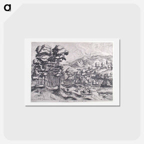 アートポストカード-Market for the country - ピーター ブリューゲル Postcard.