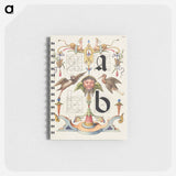アートメモ帳-Guide for Constructing the Letters a and b
 - 書道のお手本 Memo.