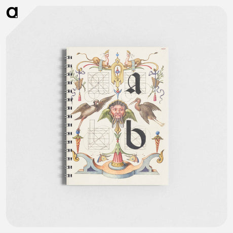 アートメモ帳-Guide for Constructing the Letters a and b
 - 書道のお手本 Memo.