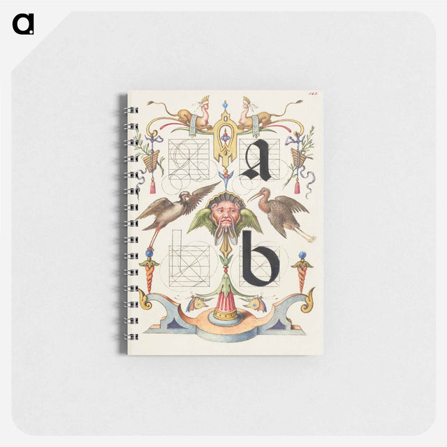 アートメモ帳-Guide for Constructing the Letters a and b
 - 書道のお手本 Memo.