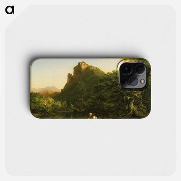 The Mountain Ford - トーマス コール Phone Case.