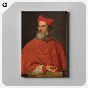 アートパネル-Portrait of Pietro Bembo - ティツィアーノ ヴェチェッリオ Canvas.