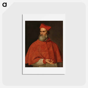 アートポストカード-Portrait of Pietro Bembo - ティツィアーノ ヴェチェッリオ Postcard.