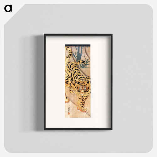 Tiger walking on a windy day - 歌川 国芳 Poster.