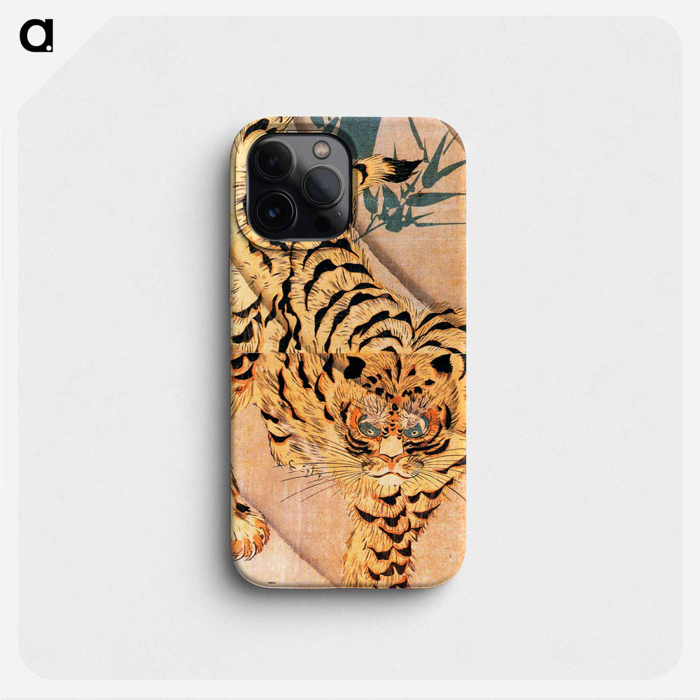 Tiger walking on a windy day - 歌川 国芳 Phone Case.