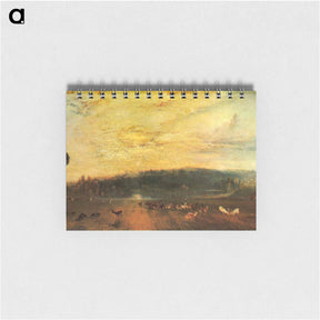 アートメモ帳-The Lake, Petworth Sunset, Fighting Bucks - ウィリアム ターナー Memo.