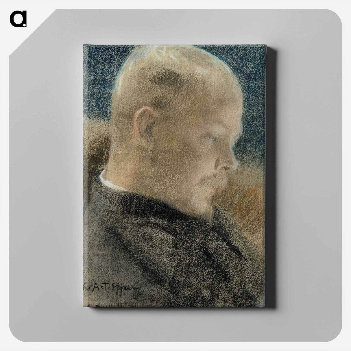 Portrait of the author Karl A. Tavaststjerna - アルバート エーデルフェルト Canvas.