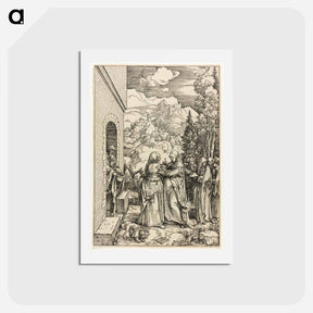 アートポストカード-The Visitation - アルブレヒト デューラー Postcard.