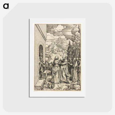 アートポストカード-The Visitation - アルブレヒト デューラー Postcard.