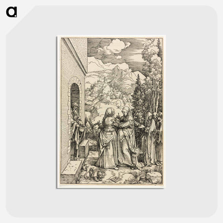 アートポストカード-The Visitation - アルブレヒト デューラー Postcard.