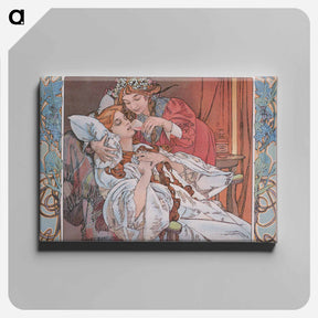 アートパネル-Trainer Angelica Bitter Tonic - アルフォンス ミュシャ Canvas.