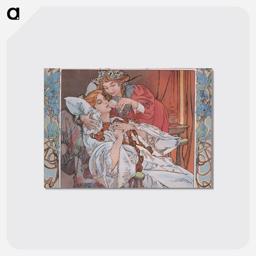 Trainer Angelica Bitter Tonic - Alphonse Mucha Postcard.