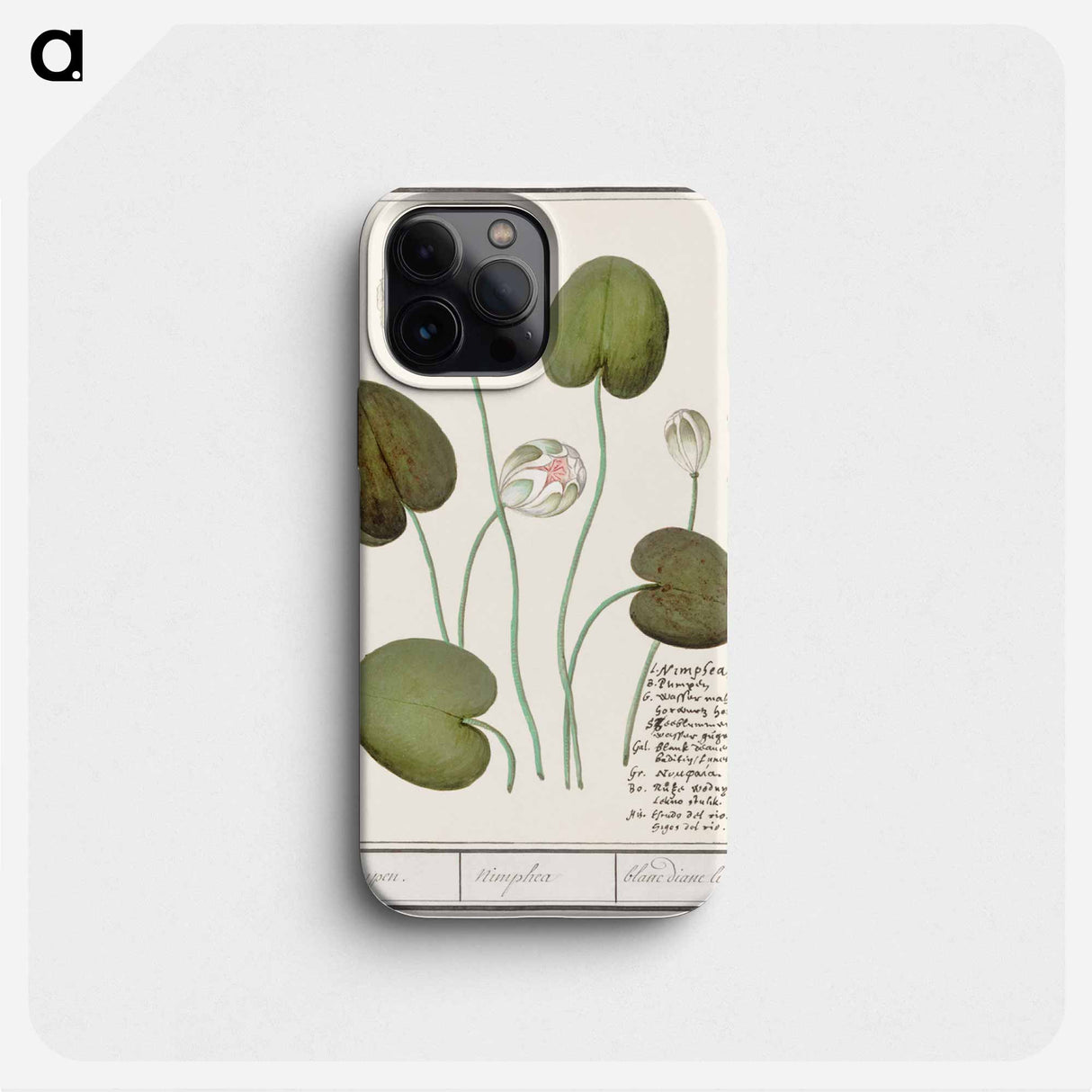 White water lily - アンセルムス ボエティウス デ ブート Phone Case.