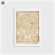 アートポストカード-Medieval map - アンティーク地図 Postcard.