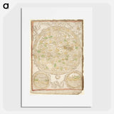 Medieval map - アンティーク地図 Poster.