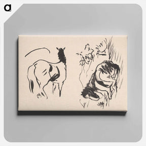 アートパネル-Horses - アーノルド ピーター ワイズ クビンチャン Canvas.