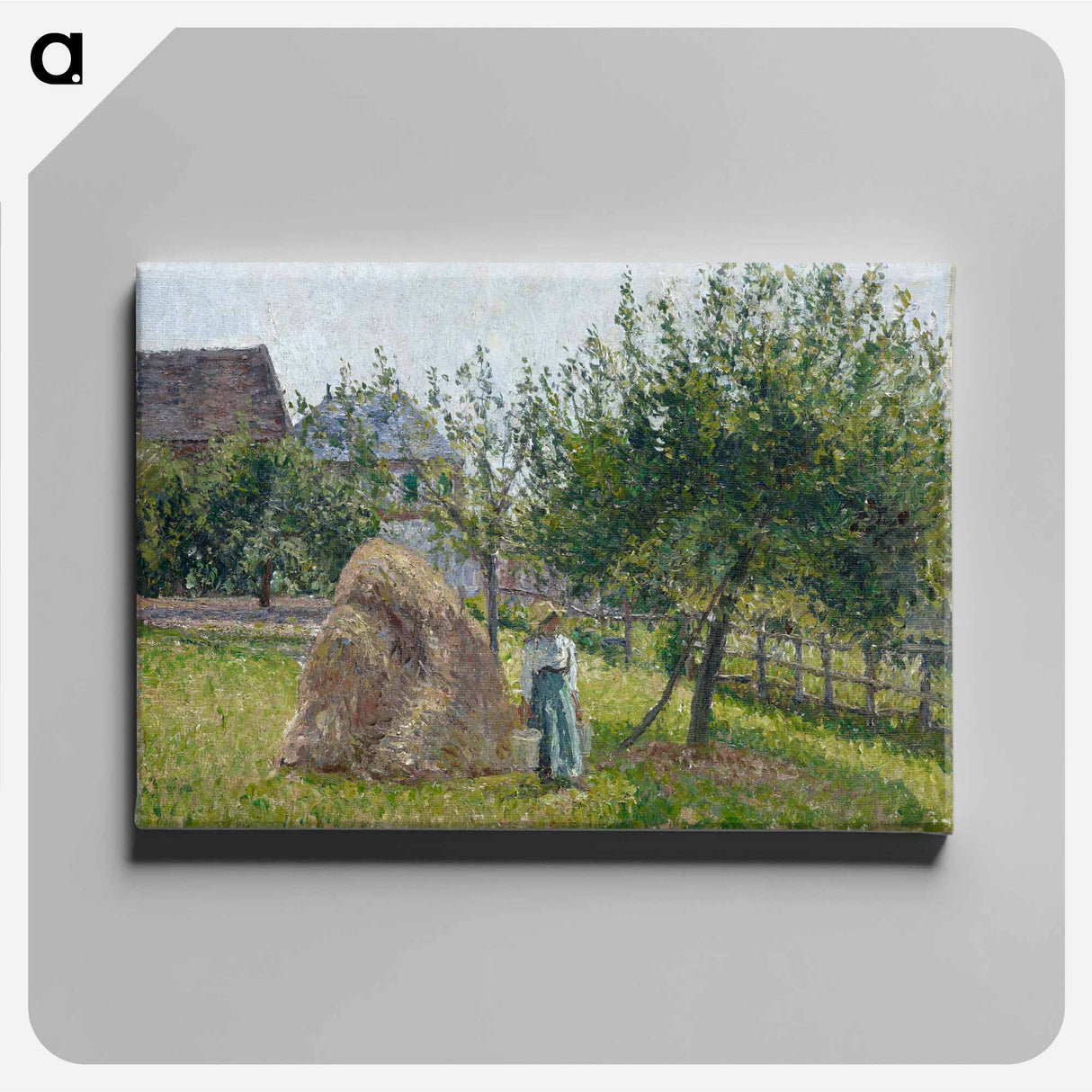 Pommiers à Eragny, matinée de soleil - Camille Pissarro Canvas.