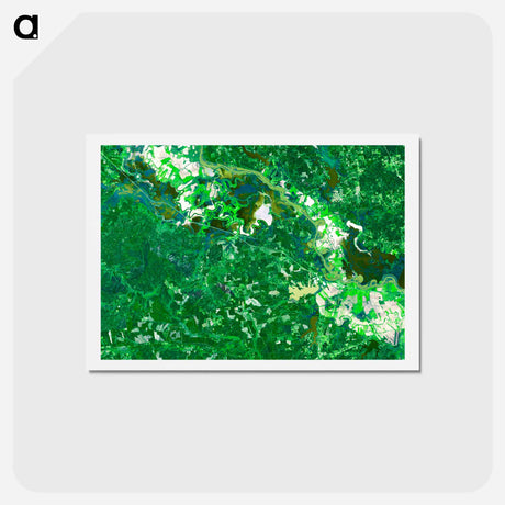 アートポストカード-Flooding in the Mid-South
 - 上空からの地球 Postcard.