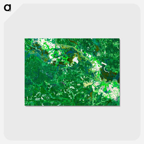 アートポストカード-Flooding in the Mid-South
 - 上空からの地球 Postcard.