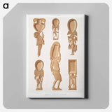アートパネル-Egyptian Art Utensils and Boxes
 - エジプト美術史 Canvas.