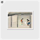 アートポストカード-Kinuta from Momoyogusa–Flowers of a Hundred Generations - 神坂 雪佳 Postcard.