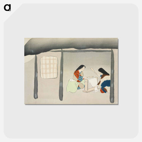 アートポストカード-Kinuta from Momoyogusa–Flowers of a Hundred Generations - 神坂 雪佳 Postcard.