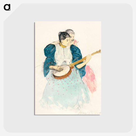 アートポストカード-The Banjo Lesson - メアリー カサット Postcard.