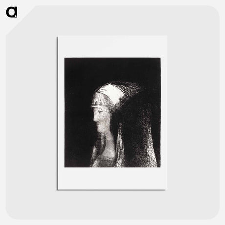 アートポストカード-Druidesse - オディロン ルドン Postcard.